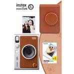 Fujifilm Instax Mini Evo Kahverengi Fotoğraf Makinesi Ve Deri Çantalı Hediye Seti 4
