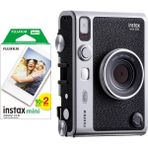 Fujifilm Instax Mini Evo Siyah Fotoğraf Makinası ve 20'li Film Retro Tasarım ile Yüksek Çözünürlük
