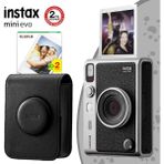 Fujifilm Instax Mini Evo Siyah Fotoğraf Makinası ve Seti 4 Yüksek Çözünürlük ile Anlık Fotoğraflar