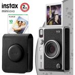 Fujifilm Instax Mini Evo Siyah Fotoğraf Makinesi ve Seti 3 Yüksek Çözünürlük ile 10 Film Efekti
