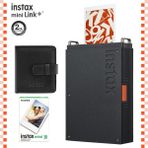 Fujifilm Instax Mini Link Plus Akıllı Fotoğraf Yazıcısı Siyah Renk 10'lu Film ile Modern Tasarım