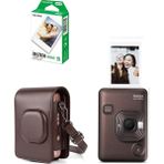 Fujifilm Instax Mini Liplay 10'lu Film Uyumlu Kahverengi Fotoğraf Makinesi ile Anılarını Canlı Hatırla