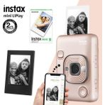 Fujifilm Instax Mini Liplay Hybrid Blush Gold Fotoğraf MAKINESI-10LU Mini Film ve Çerçeve - Sarı