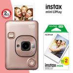 Fujifilm Instax Mini Liplay Hybrid Blush Gold Şipşak Fotoğraf Makinesi ve 20'li Mini Film