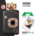 Fujifilm Instax mini LiPlay Hybrid Elegant Black Fotoğraf Makinesi 10lu mini Film