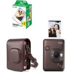 Fujifilm Instax Mini Liplay Hybrid Fotoğraf Makinesi 20'li Film Liplay Uyumlu Çantalı Set - Kahverengi