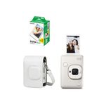 Fujifilm Instax Mini LiPlay Hybrid Misty White Fotoğraf Makinesi 20'li Film Liplay Uyumlu Çantalı Set