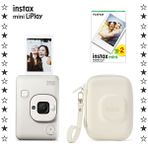 Fujifilm Instax Mini LiPlay Misty Beyaz Fotoğraf Makinesi 20'li Film ve Çanta Hediye Seti