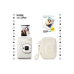 Fujifilm Instax mini LiPlay Misty White Fotoğraf Makinesi 20'li Film ve Çanta Hediye Seti
