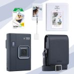 Fujifilm Instax Mini Liplay Plus Midnight Blue Fotoğraf Makinesi, Çanta, Albüm, Kıskaç ve 20'li Film Hediye Seti