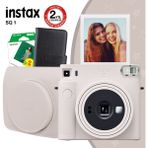 Fujifilm Instax SQ1 Beyaz Fotoğraf Makinesi ve Hediye Seti 1 Kare Film Formatı ile