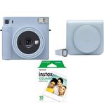 Fujifilm Instax SQ1 Buz Mavi Fotoğraf Makinesi+Askı+pil+10'lu Film+Çanta