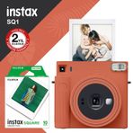 Fujifilm Instax SQ1 Terracotta Fotoğraf Makinesi + 10'lu Kare Film Turuncu
