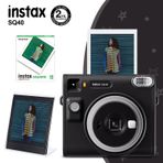 Fujifilm Instax SQ40 Siyah Fotoğraf Makinesi 10lu Kare Film ve Pleksi Çerçeve