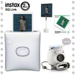 Fujifilm Instax Square Link Beyaz Akıllı Telefon Yazıcısı ve Pal Beyaz Dijital Kamera Seti