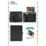 Fujifilm Instax Wide 400 Jet Black Fotoğraf Makinesi Deri Çanta Albüm ve 20'li Film Hediye Seti