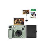 Fujifilm Instax Wide 400 Yeşil Fotoğraf Makinesi + 10'lu Film Kıskaç Ve Deri Albüm Hediye Seti