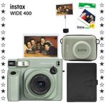 Fujifilm Instax Wide 400 Yeşil Fotoğraf Makinesi 20'li Film Eva Çanta Kıskaç ve Deri Albüm Seti-FOTSI00218-S5-20-DA-DK-KRS