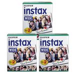 Fujifilm Instax Wide film, 3 adet, 60 yaprak toplam Fuji 210 200 için 100 300 instant Photo Camera