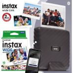 Fujifilm Instax Wide Link Gri Akıllı Telefon Yazıcısı Geniş Baskı ve 10'lu Film Seti