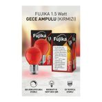 Fujika Gece Ampulu Kırmızı 1.5 Watt 5 Adet