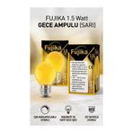 Fujika Gece Ampulu Sarı 1.5 Watt 5 Adet
