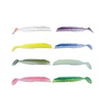 Fujin 021 Blue Glitter Salt Eel Body 3 Adet 10 cm Silikon Yem Gövde