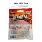 Fujin Baby Worm Pearl White Glow 5.2 cm Floating 18 Adet LRF Silikonu