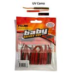 Fujin Baby Worm UV Camo 5.2 cm Floating 18 Adet LRF Silikonu