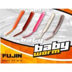 Fujin Baby Worm UV Red Green 5.2 cm Floating 18 Adet LRF Silikonu