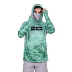 Fujin Pro Angler Yeşil Dalgalı Erkek T-Shirt