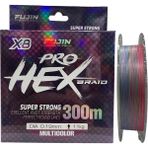 Fujin Pro Hex 8x 300MT 0.19MM Multi Color Ip Örgü Misina - Çok Renkli