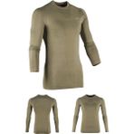 Fujin Seamless Khaki Düz Üst Termal İçlik