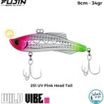 Fujin Wild Vibe 9cm 34GR Vibrasyon Suni Yem 251 Uv Pink Head Tail