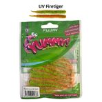 Fujin Yummy Sandworm UV Firetiger 7 cm 20 Adet LRF Silikonu