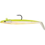 Fujin Zand Eel 11 cm 7 gr ve 14 gr Double Body ve Jig Head Silikon Yem - Blue Silver