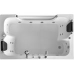 Fujisimo Serut 110*180 H60 Dikdörtgen Camlı Jakuzi - Beyaz