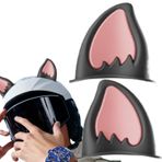 Fukamou Baret Kedi Kulakları, Motosiklet için Kedi Kulakları | 1 Çift Sert Şapka Etiket Kedi Kulakları - Peel & Stick Yavru Kedi Kulak Aksesuarı, Yapışkanlı Kayak Şapkası Kornaları, Kayak Şapkası için
