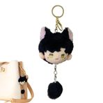 Fukamou Peluş Anahtarlık, Sevimli Peluş Anahtarlık - Doldurulmuş Oyun Bebek Sırt Çantası Kolye - Peluş Sırt Çantası Kolye Kız Arkadaşı için Sevimli Cızırtılı Bebek Anahtarlık Charm Kolye