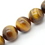 Fukugems Mücevher Yapımı için Değerli Taş Boncuklar, Çanta başına Satılır 5 Tel İçinde (Kaplan Gözü Taşı, 8 mm)