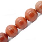 Fukugems Mücevher Yapımı için Doğal Taş Boncuklar, Çanta Başına Satılan 5 Tel İçinde, Kırmızı Jasper 10 mm