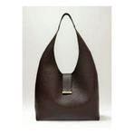 fular & bags Kadın Büyük Boy 3 Bölmeli Çıtçıt Kapamalı Kahverengi Shopper Tote Kol Ve Omuz Çantası