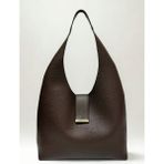 fular & bags Kadın Büyük Boy 3 Bölmeli Çıtçıt Kapamalı Shopper Kol ve Omuz Çantası - Kahve