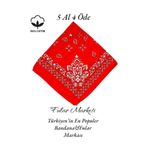 Fular Marketi Sepete 4 Ekle 3 Öde Kampanyalı %100 Pamuk Fular Bandana Kırmızı ( 1 Adet Fiyatıdır )