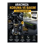 Fulcar Araç Motor Yağ&Kir Temizleyici + Fosforlu Oto Park Numaratörü Hediyeli 2'li Bakım Seti