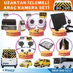 Full AHD Araç Kamera Seti 4 Kameralı 1 TB Harddisk Dahil Kayıtlı 7 inç Hdmi Ekranlı