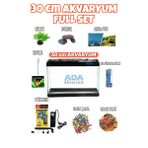 Full Akvaryum Seti Siyah Renk 30X23x15 Cm 9 Parça