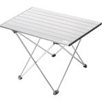 Full Alüminyum Katlanır Kamp Masası, Piknik, Bbq, Balıkçılık, Doğa Aktiviteleri, Plaj Için Kolay Taşınabilir Kompakt Outdoor Ultra Hafif Kamp Masası Büyük Boy - Gümüş