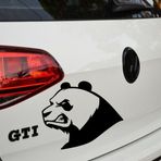 Full Etiket Kızgın Panda Oto Sticker Bagaj Kapağı