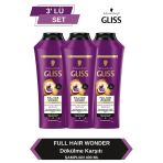 Full Hair Wonder Kafein & Peptit Saç Dökülme Karşıtı Şampuan 400 Ml Dökümeye Eğilimli Saçlarx3 Adet